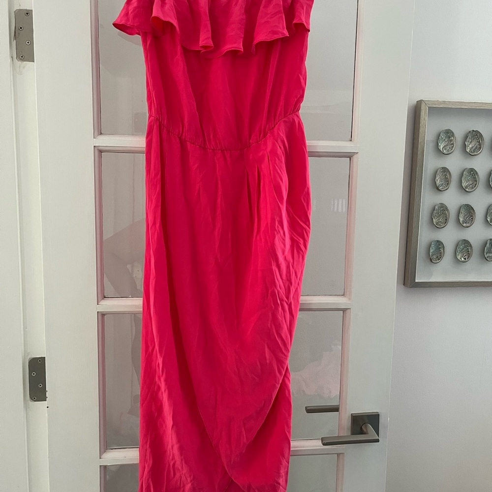 Amanda Uprichard Fuchsia Strapless Dress